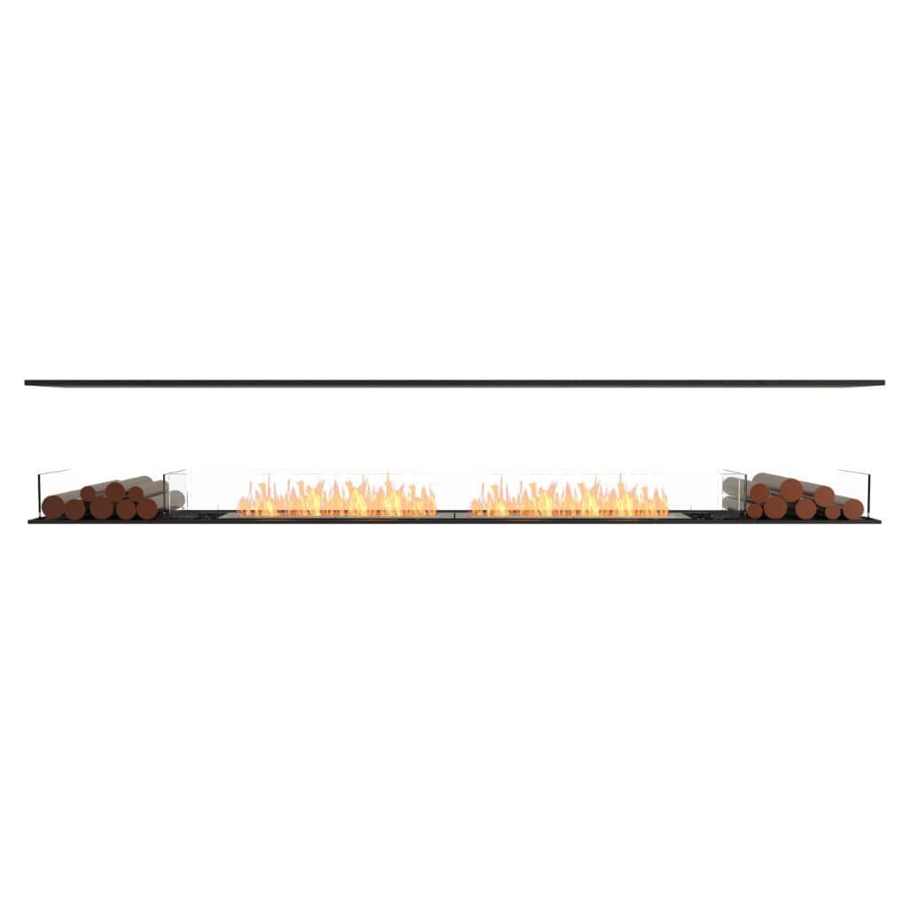 Burner Stainless Steel / Both Sides EcoSmart Fire 125" Flex 122IL Island Ethanol Fireplace Insert with Decorative Box by Mad Design Group