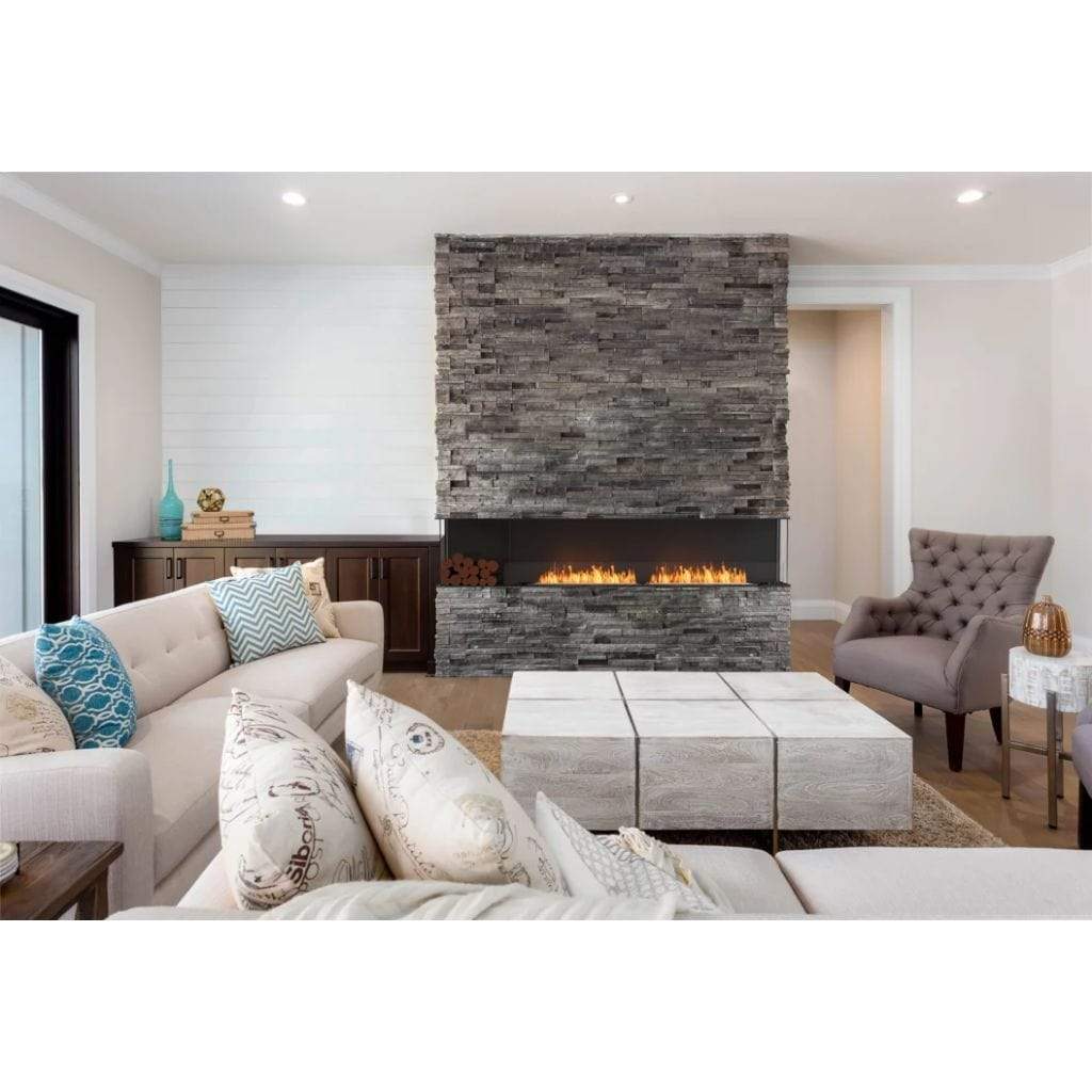EcoSmart Fire 126" Flex 122BY Bay Ethanol Fireplace Insert by Mad Design Group