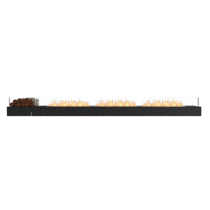 Burner EcoSmart Fire 143" Flex 140BN Bench Ethanol Fireplace Insert with Decorative Box by Mad Design Group