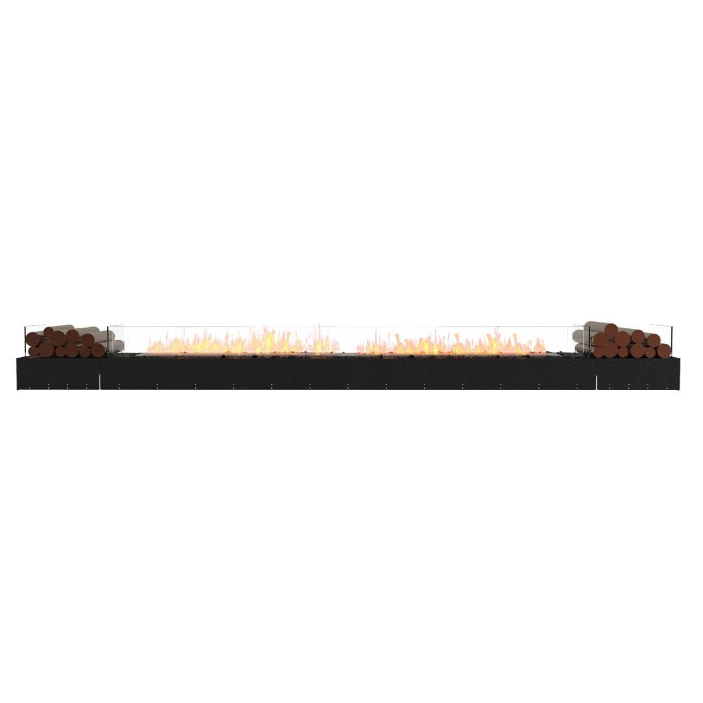 EcoSmart Fire 143" Flex 140BN Bench Ethanol Fireplace Insert with Decorative Box by Mad Design Group