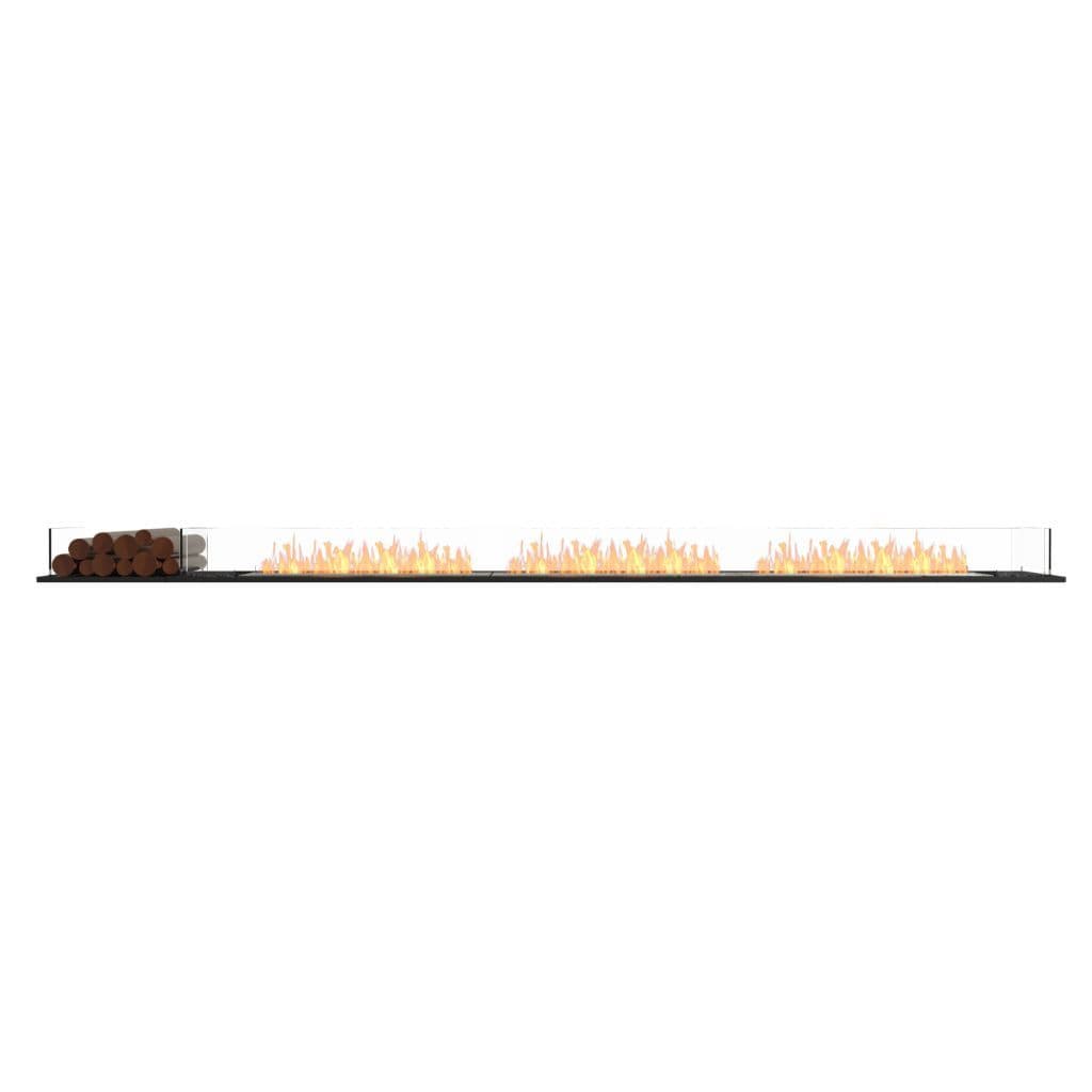 Burner Stainless Steel / Left/Right Side EcoSmart Fire 143" Flex 140BN Bench Ethanol Fireplace Insert with Decorative Box by Mad Design Group