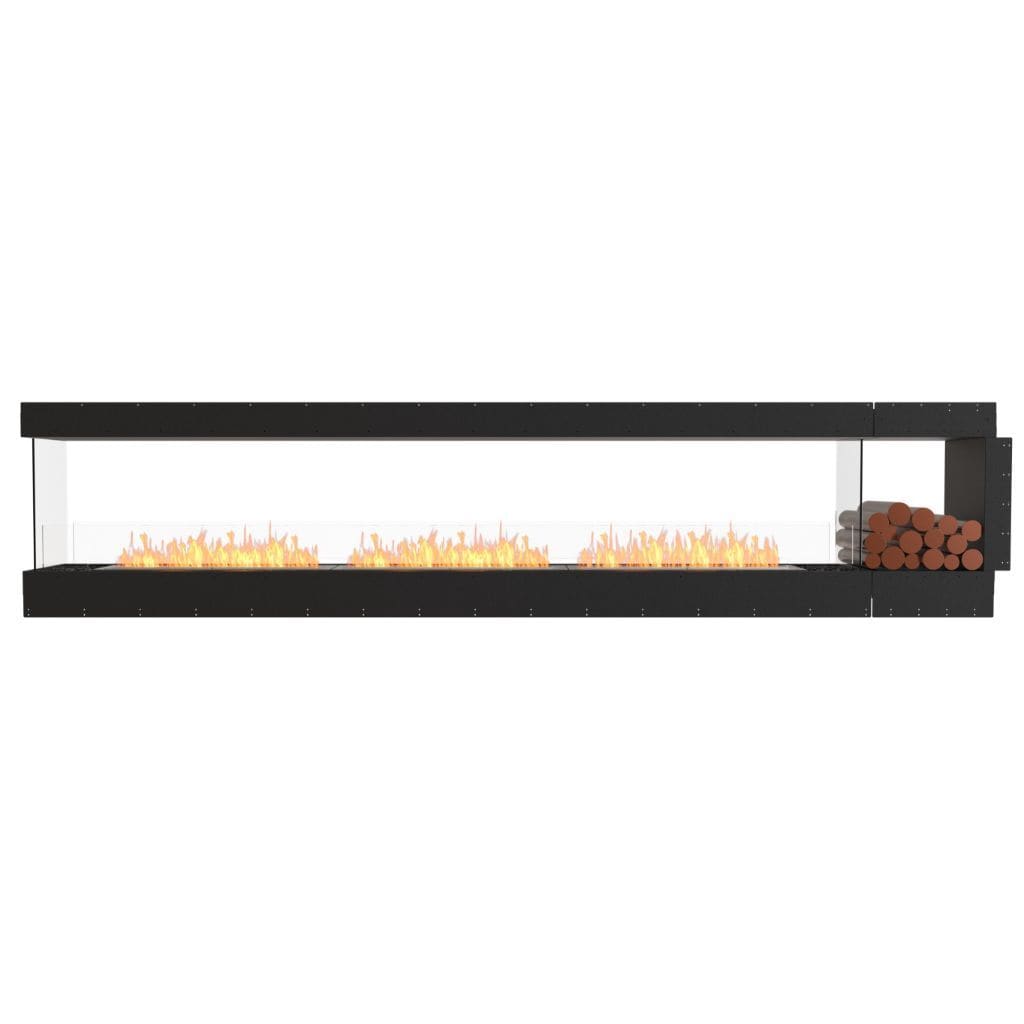 Burner EcoSmart Fire 146" Flex 140PN Peninsula Ethanol Fireplace Insert with Decorative Box by Mad Design Group