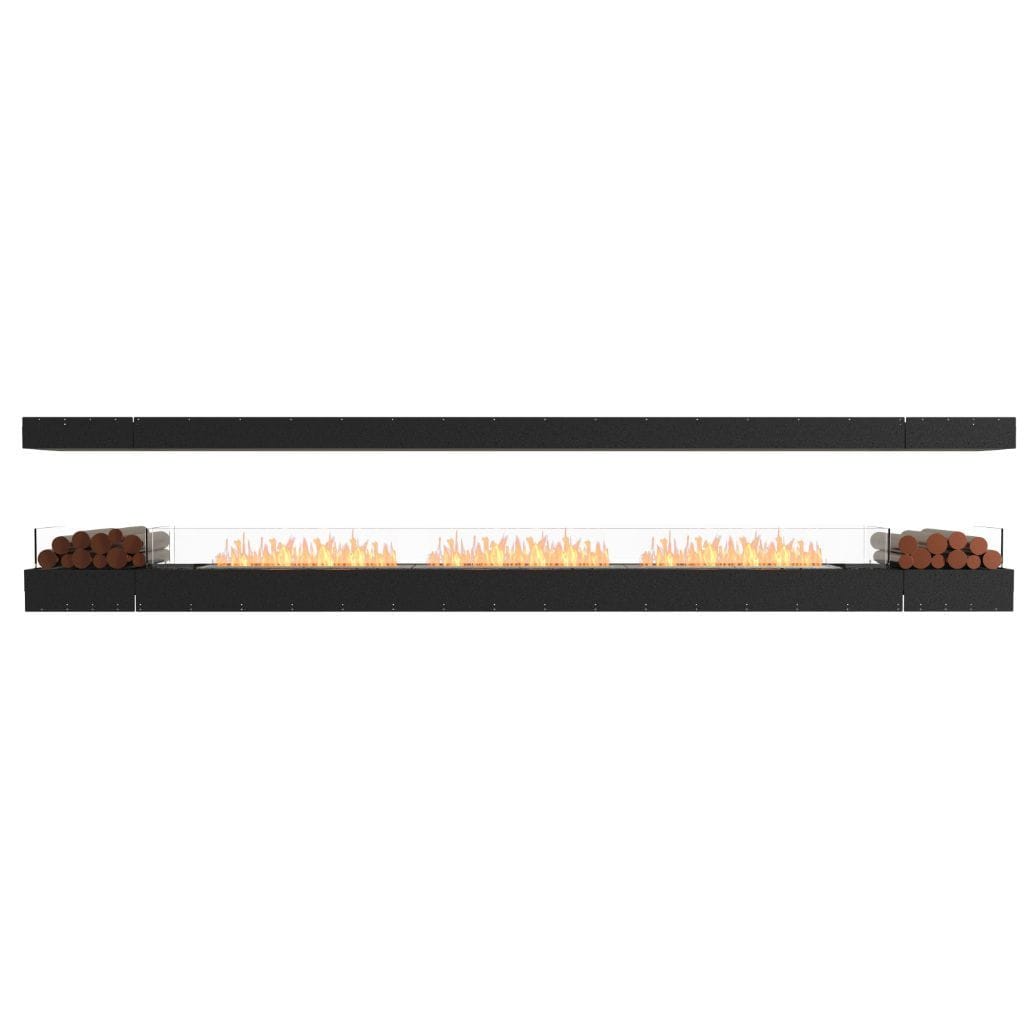 EcoSmart Fire 161" Flex 158IL Island Ethanol Fireplace Insert with Decorative Box by Mad Design Group