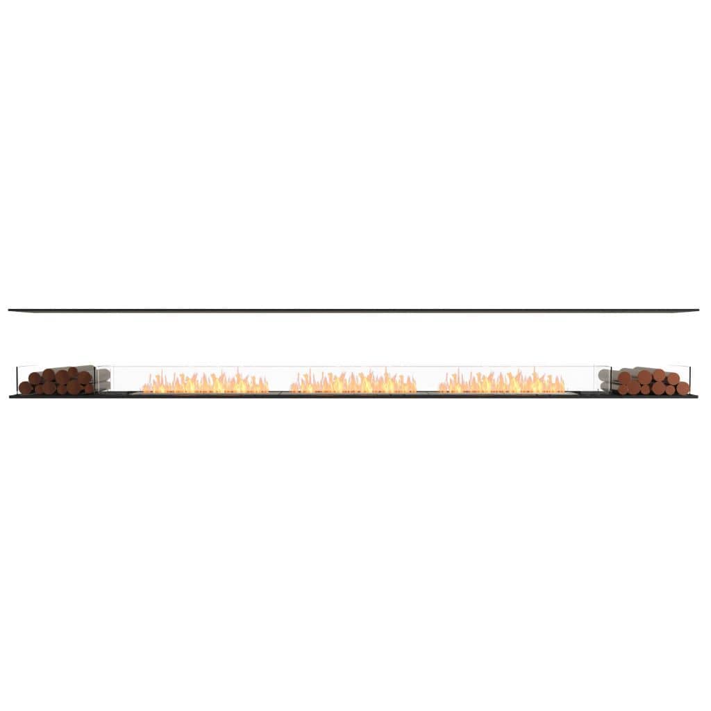 Burner Stainless Steel EcoSmart Fire 161" Flex 158IL Island Ethanol Fireplace Insert with Decorative Box by Mad Design Group
