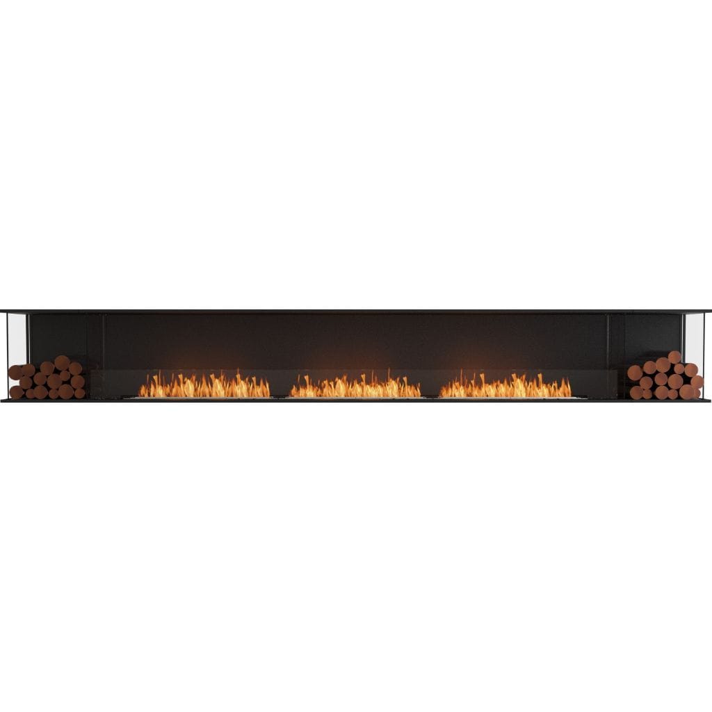 EcoSmart Fire 162" Flex 158BY Bay Ethanol Fireplace Insert with Decorative Box by Mad Design Group