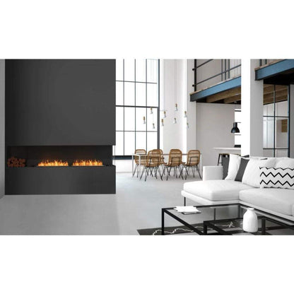 EcoSmart Fire 164" Flex 158LC/158RC Ethanol Fireplace Insert with Decorative Box by Mad Design Group