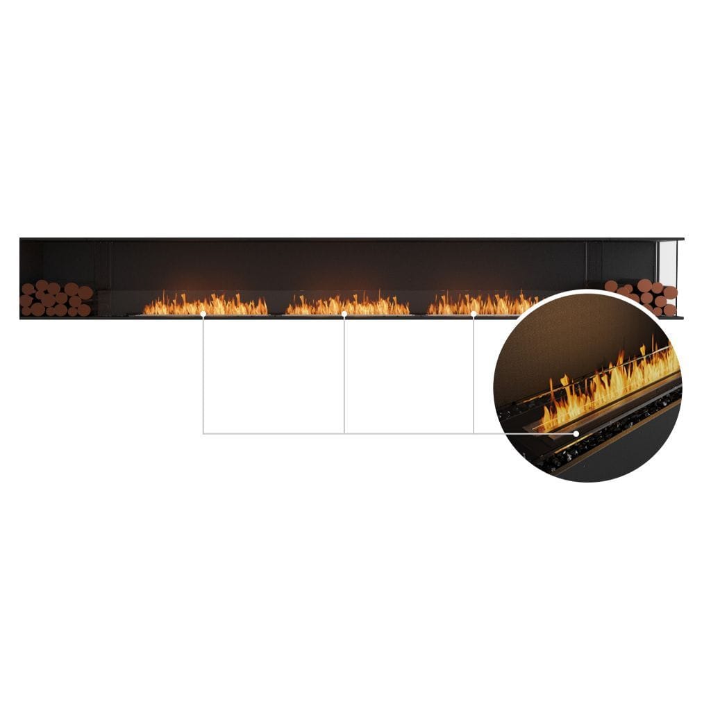 EcoSmart Fire 164" Flex 158LC/158RC Ethanol Fireplace Insert with Decorative Box by Mad Design Group