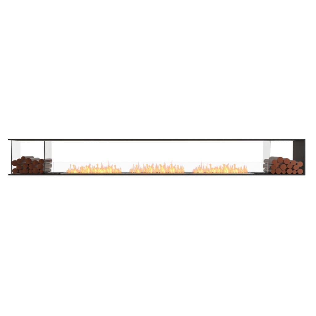 EcoSmart Fire 164" Flex 158PN Peninsula Ethanol Fireplace Insert with Decorative Box by Mad Design Group