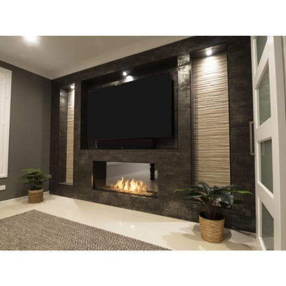 EcoSmart Fire 167" Flex 158DB Double Sided Ethanol Fireplace Insert with Decorative Box by Mad Design Group