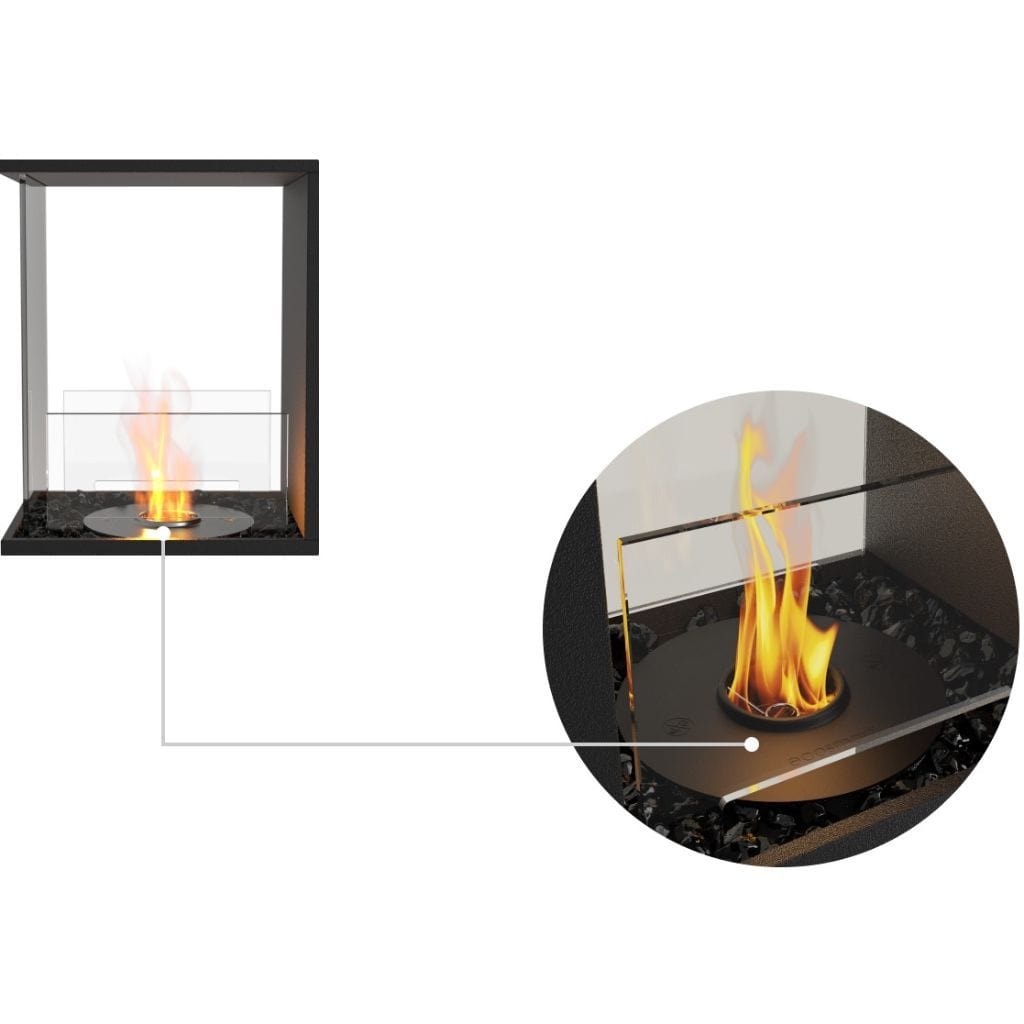 EcoSmart Fire 20" Flex 18PN Peninsula Ethanol Fireplace Insert by Mad Design Group