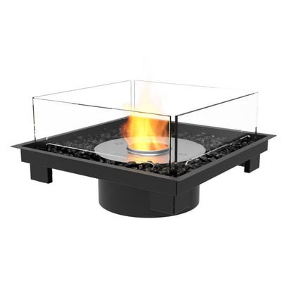 EcoSmart Fire 24" Square 22 Fire Pit Kit with Ethanol Burner by Mad Design Group