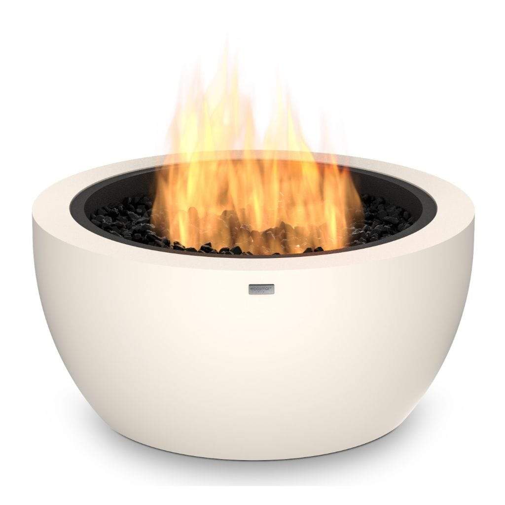 Fire Pit Bowl Bone EcoSmart Fire 30" POD Fire Pit Bowl with Gas LP/NG Burner by Mad Design Group