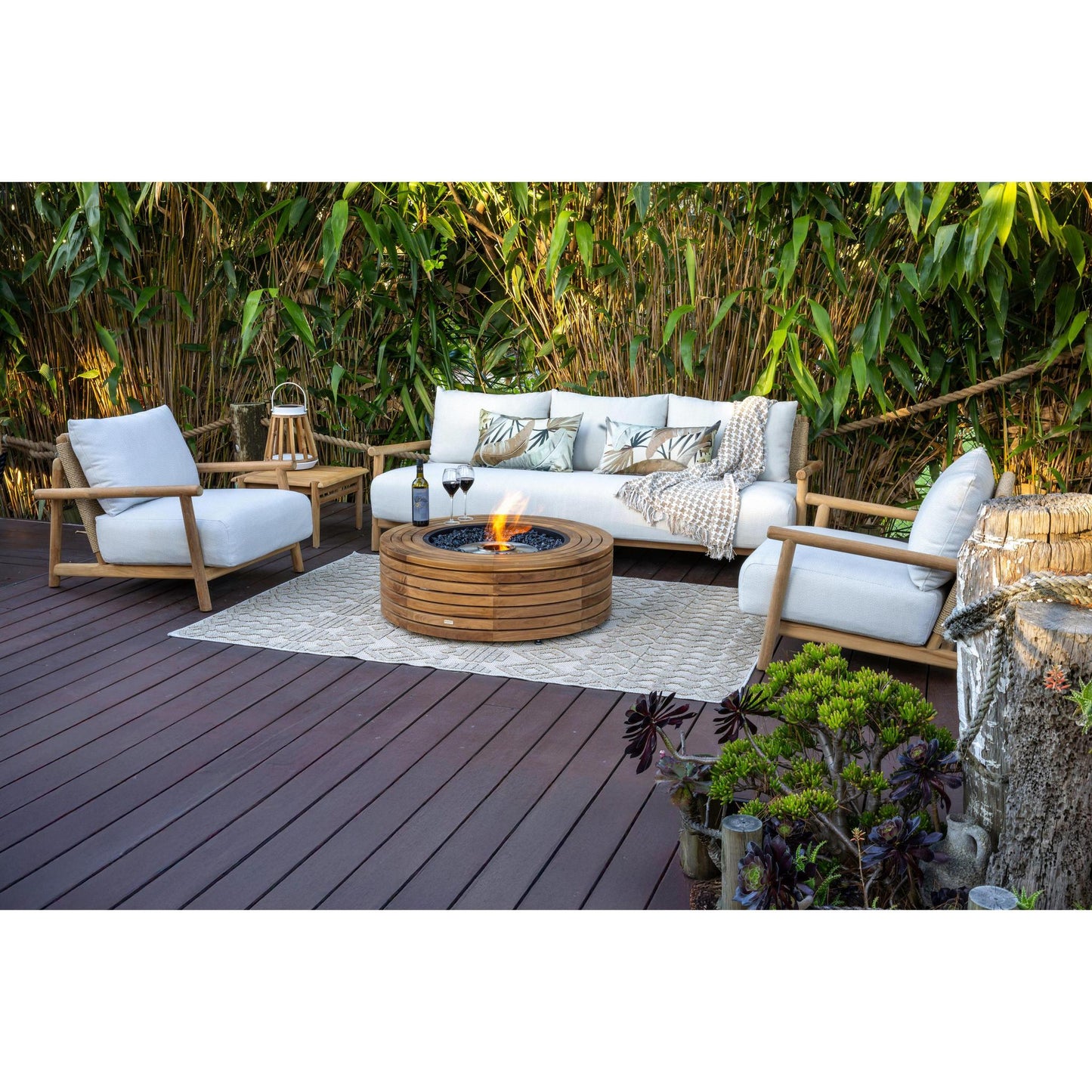 EcoSmart Fire 39" Ark 40 Fire Pit Table with Gas LP/NG Burner by Mad Design Group