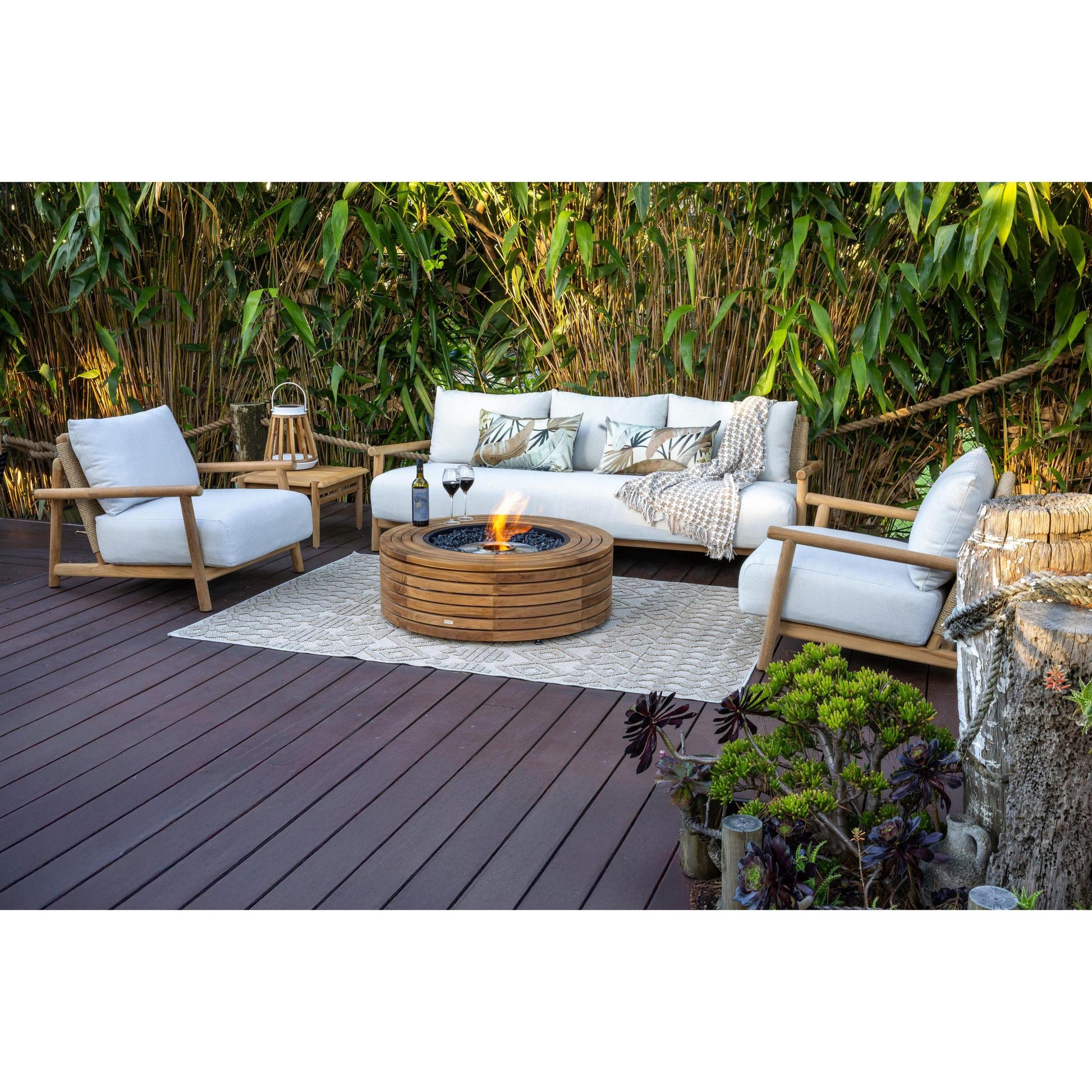 EcoSmart Fire 39" Ark 40 Fire Pit Table with Gas LP/NG Burner by Mad Design Group