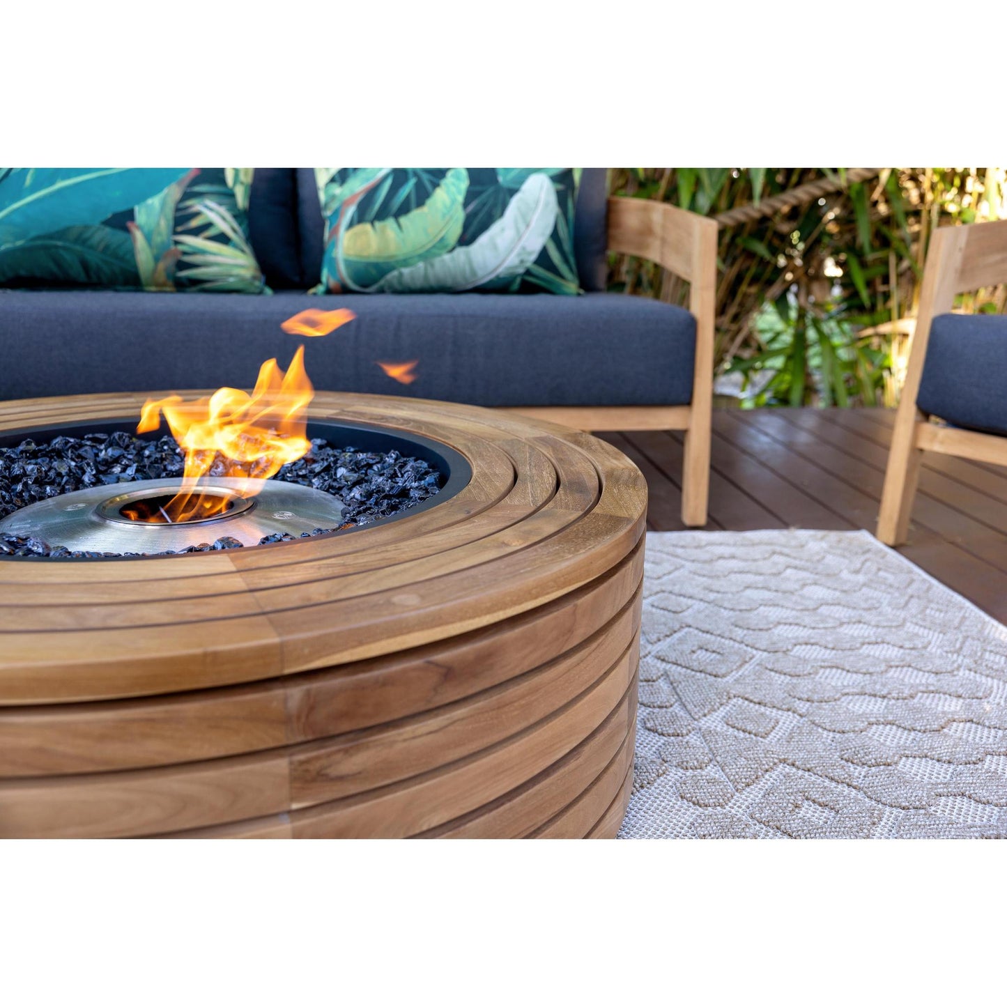 EcoSmart Fire 39" Ark 40 Fire Pit Table with Gas LP/NG Burner by Mad Design Group