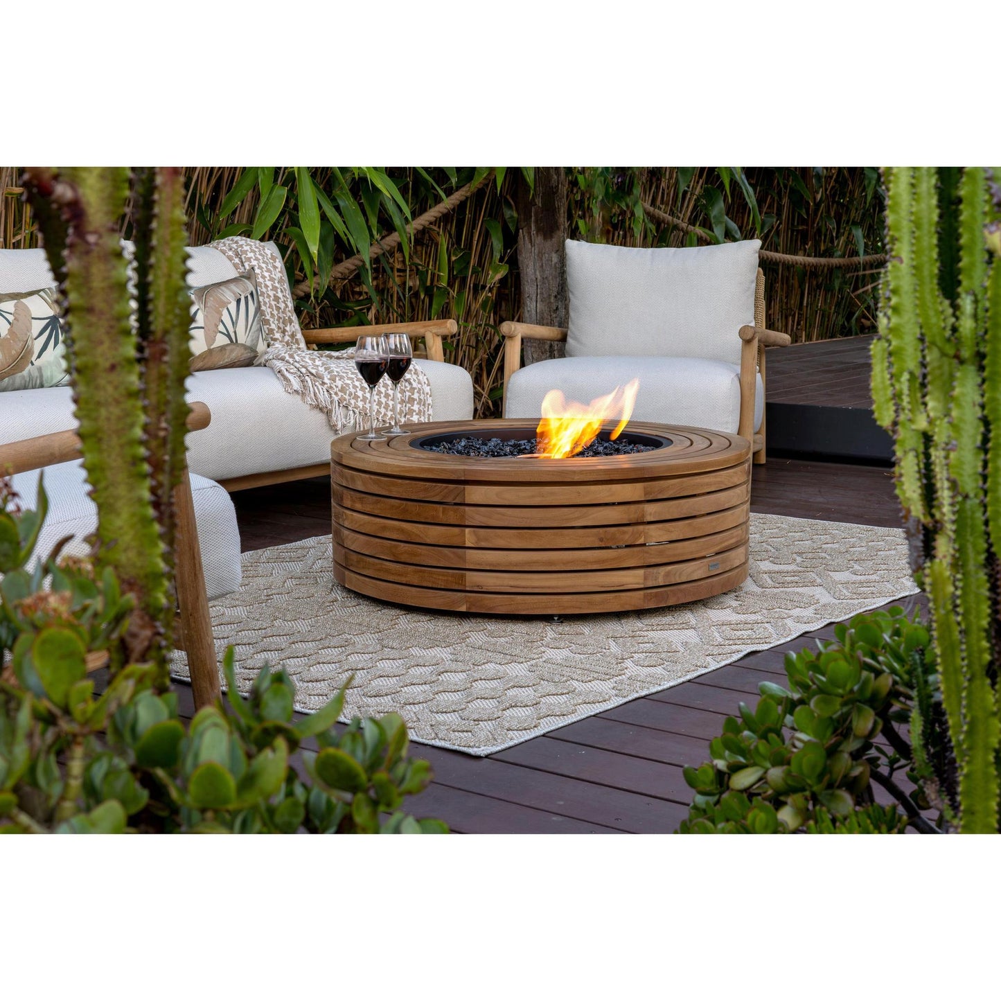 EcoSmart Fire 39" Ark 40 Fire Pit Table with Gas LP/NG Burner by Mad Design Group
