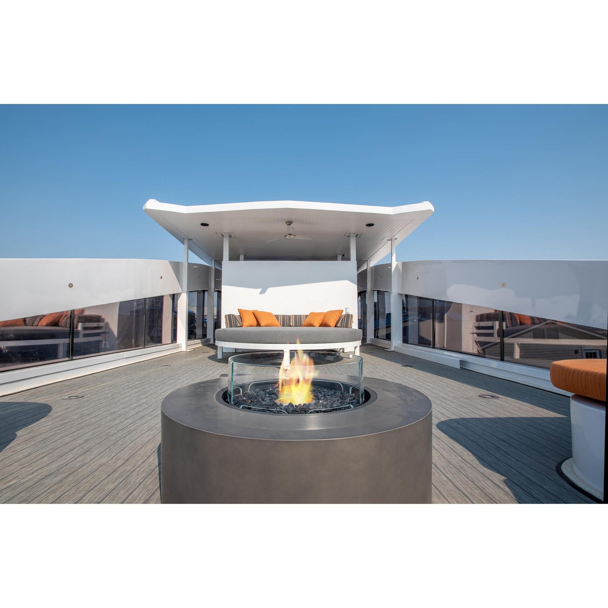 EcoSmart Fire 39" Ark 40 Fire Pit Table with Gas LP/NG Burner by Mad Design Group