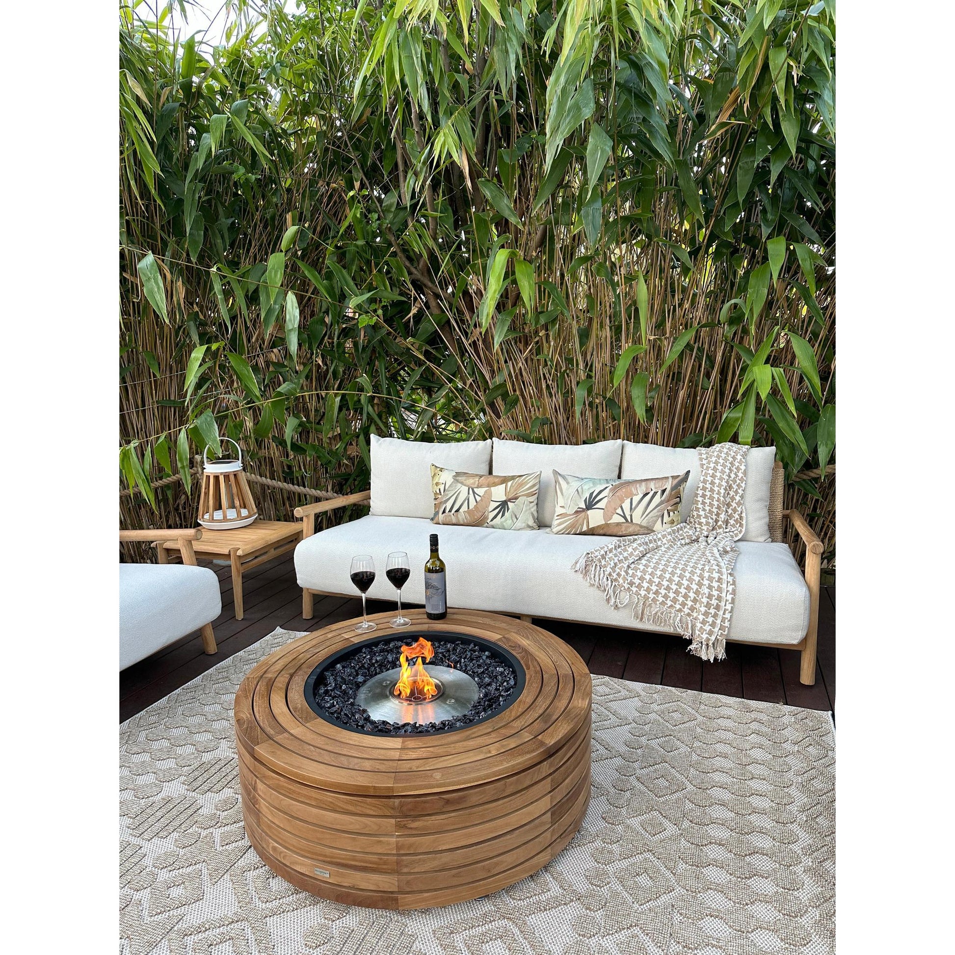 EcoSmart Fire 39" Ark 40 Fire Pit Table with Gas LP/NG Burner by Mad Design Group
