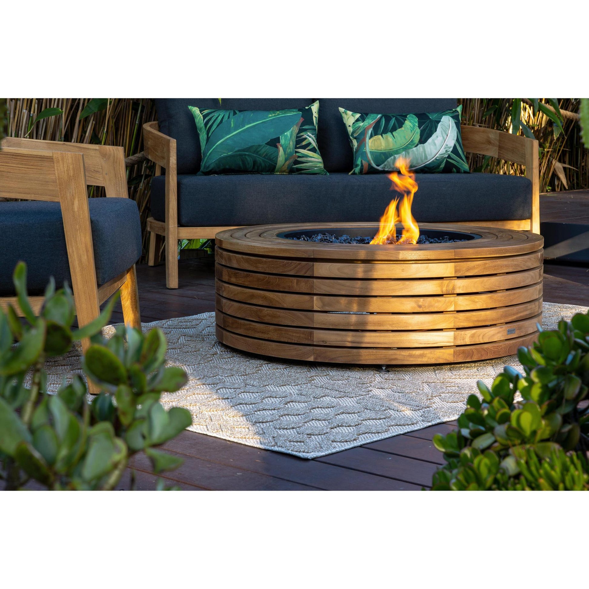 EcoSmart Fire 39" Ark 40 Fire Pit Table with Gas LP/NG Burner by Mad Design Group