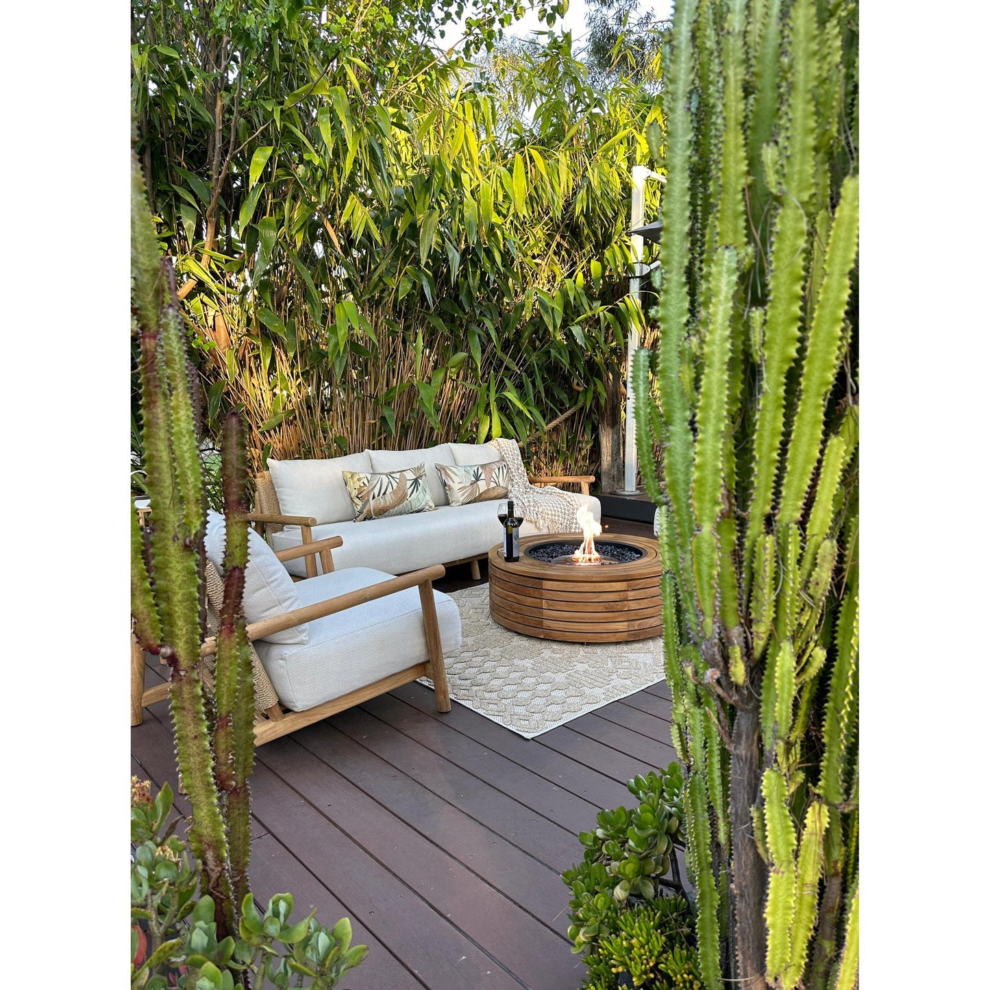 EcoSmart Fire 39" Ark 40 Fire Pit Table with Gas LP/NG Burner by Mad Design Group