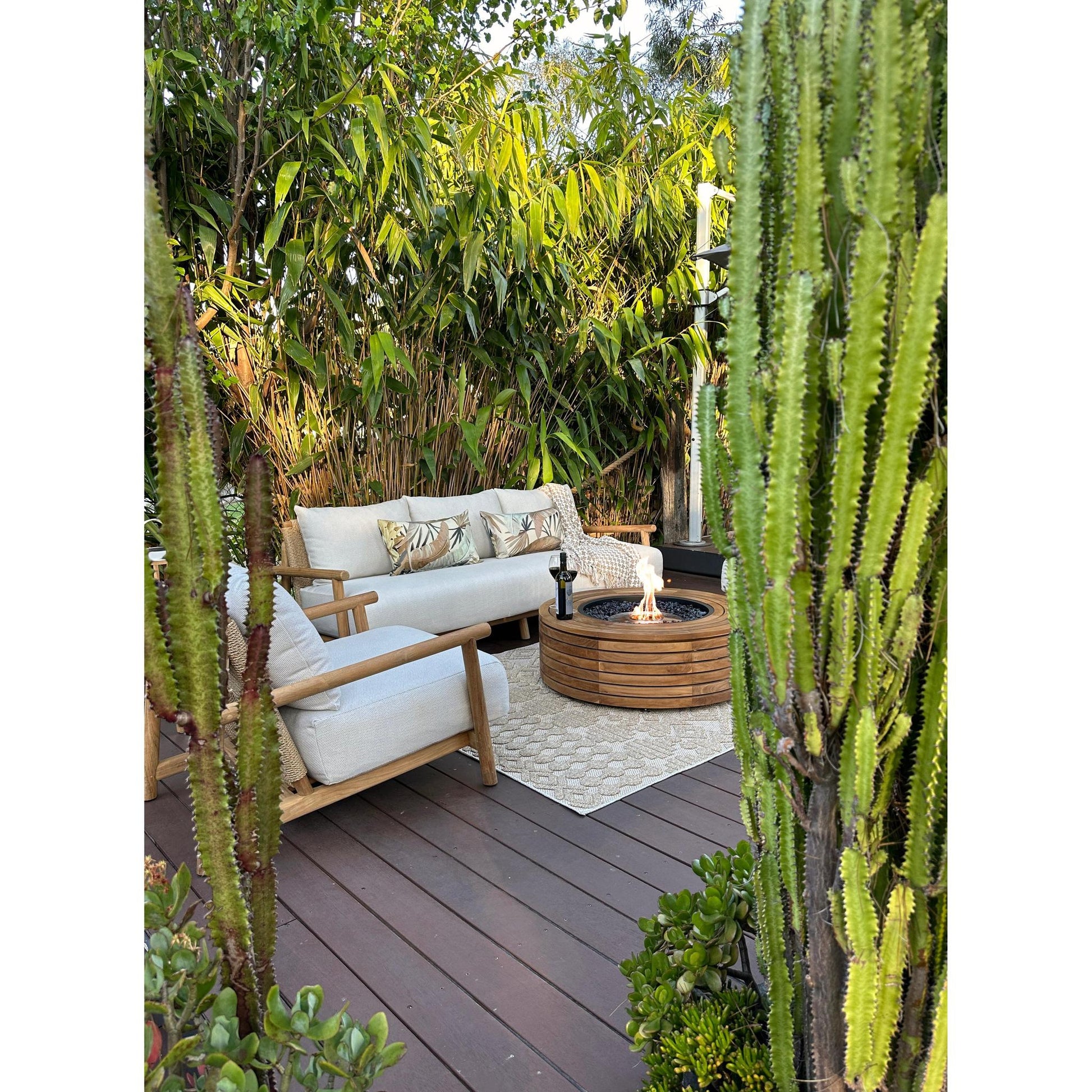 EcoSmart Fire 39" Ark 40 Fire Pit Table with Gas LP/NG Burner by Mad Design Group