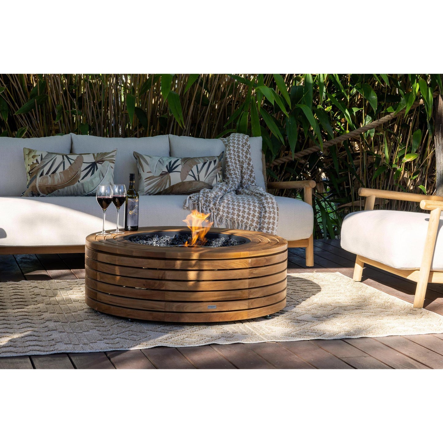 EcoSmart Fire 39" Ark 40 Fire Pit Table with Gas LP/NG Burner by Mad Design Group