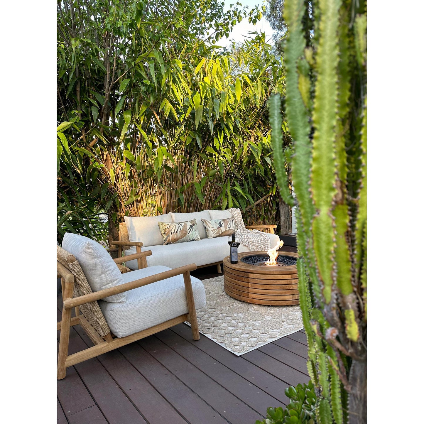 EcoSmart Fire 39" Ark 40 Fire Pit Table with Gas LP/NG Burner by Mad Design Group