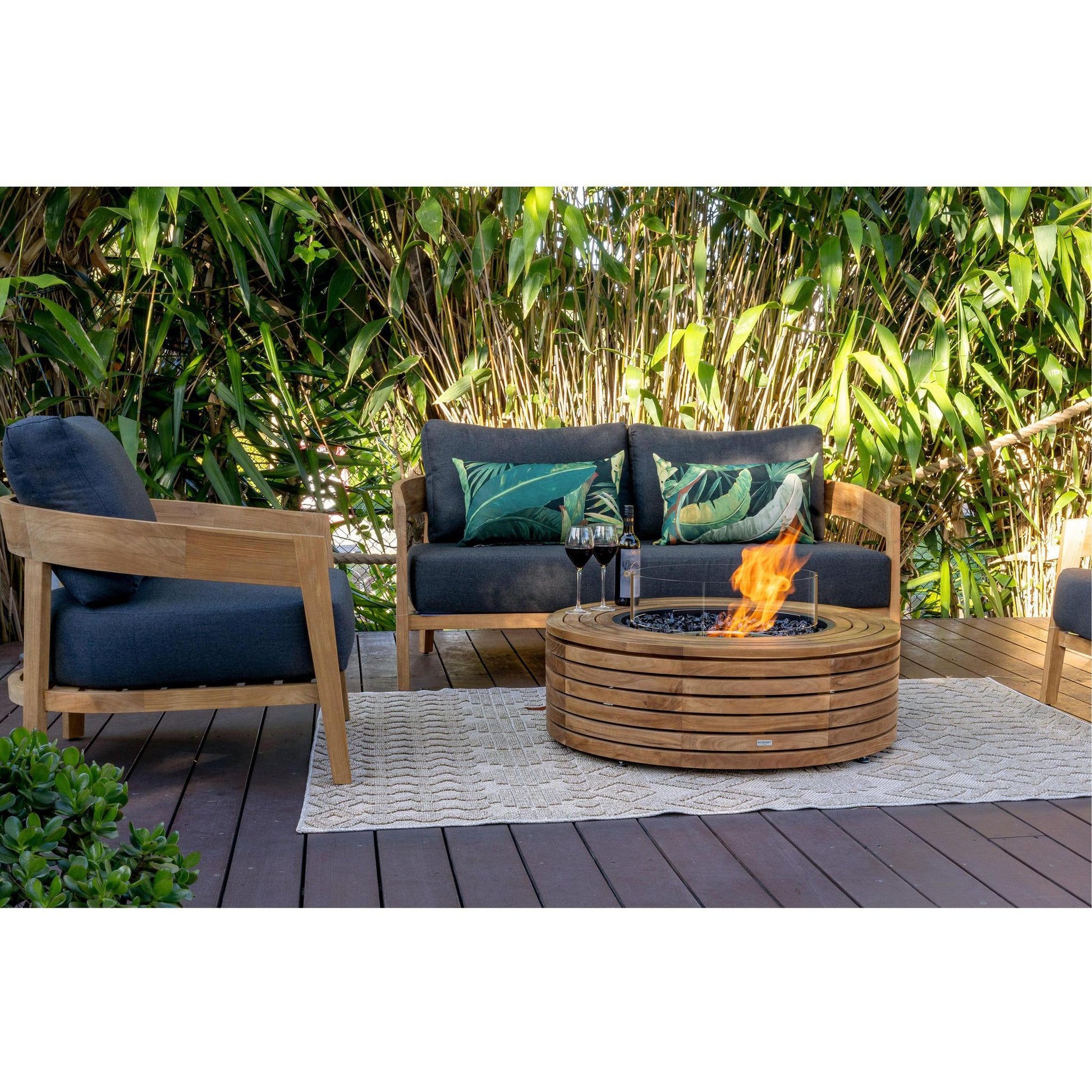 EcoSmart Fire 39" Ark 40 Fire Pit Table with Gas LP/NG Burner by Mad Design Group