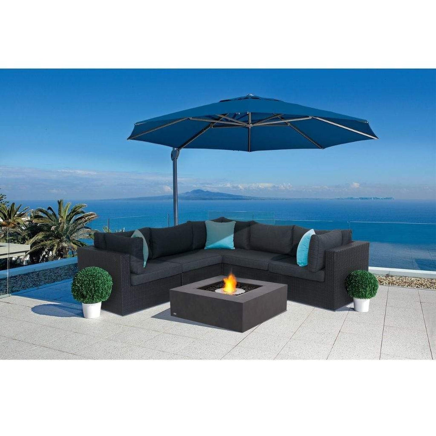 EcoSmart Fire 39" Base 40 Fire Pit Table with Ethanol Burner by Mad Design Group