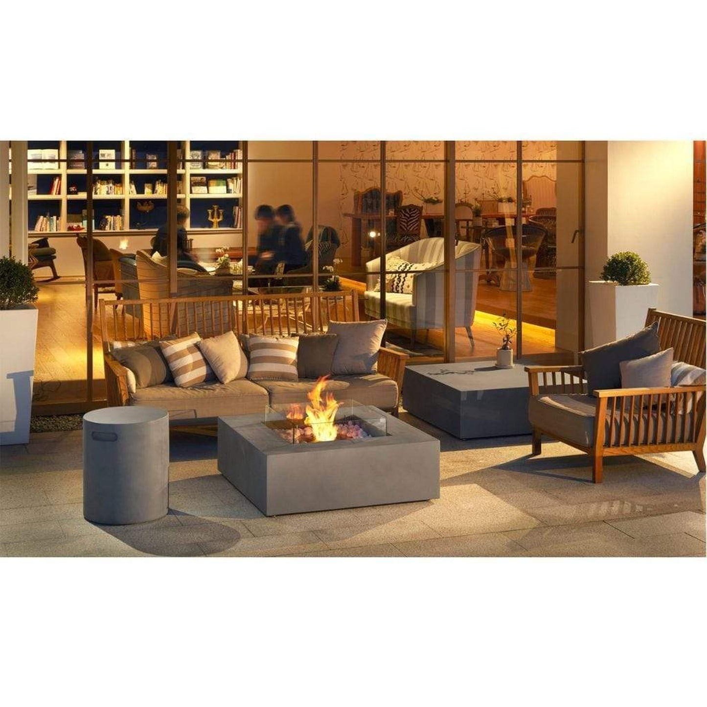 EcoSmart Fire 39" Base 40 Fire Pit Table with Ethanol Burner by Mad Design Group