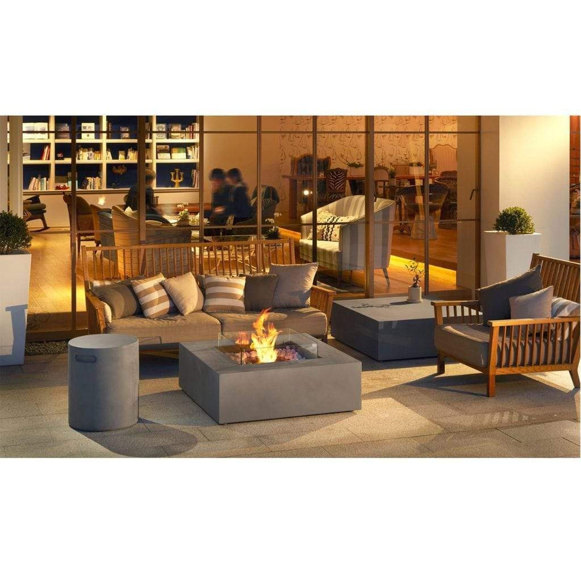 EcoSmart Fire 39" Base 40 Fire Pit Table with Ethanol Burner by Mad Design Group