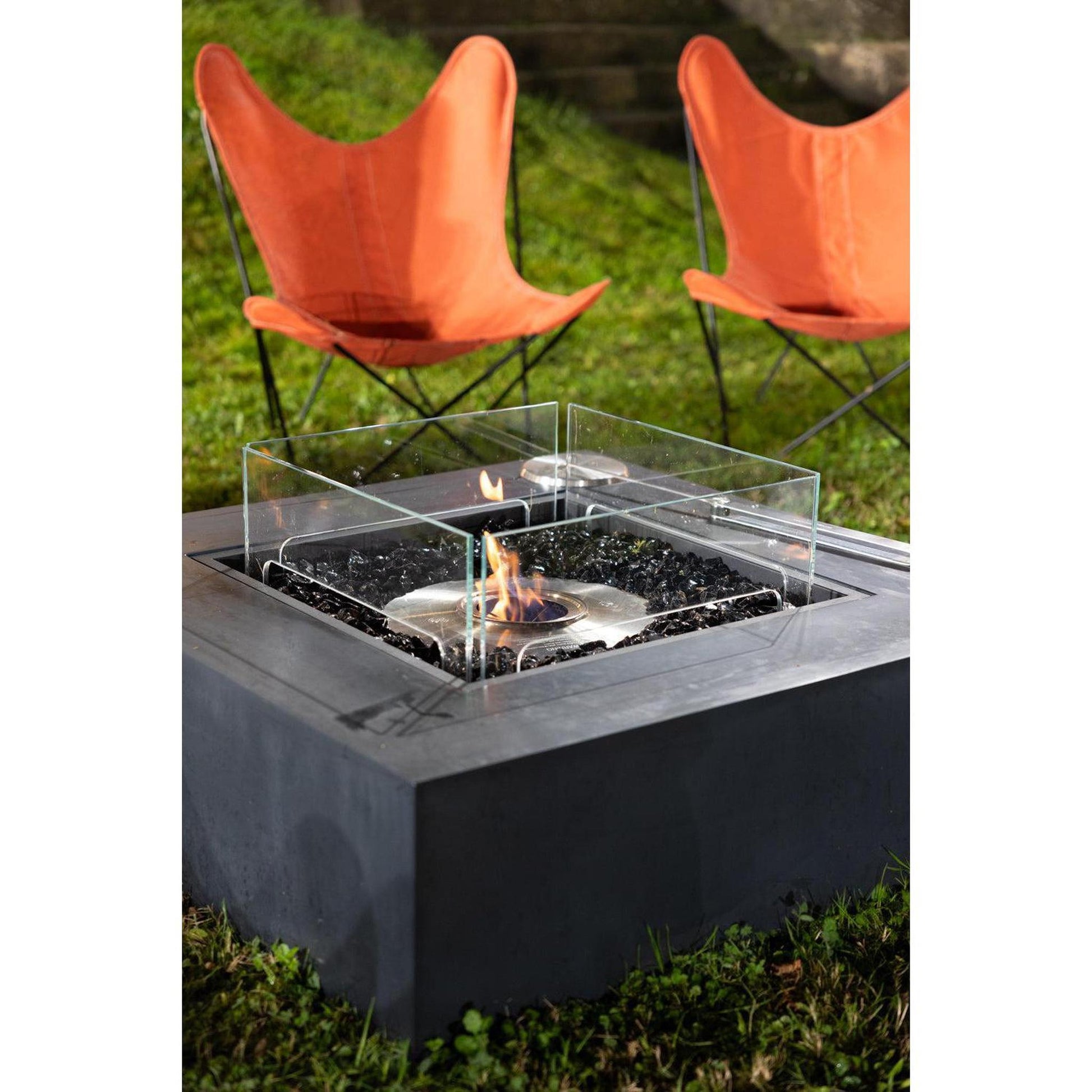 EcoSmart Fire 39" Base 40 Fire Pit Table with Ethanol Burner by Mad Design Group