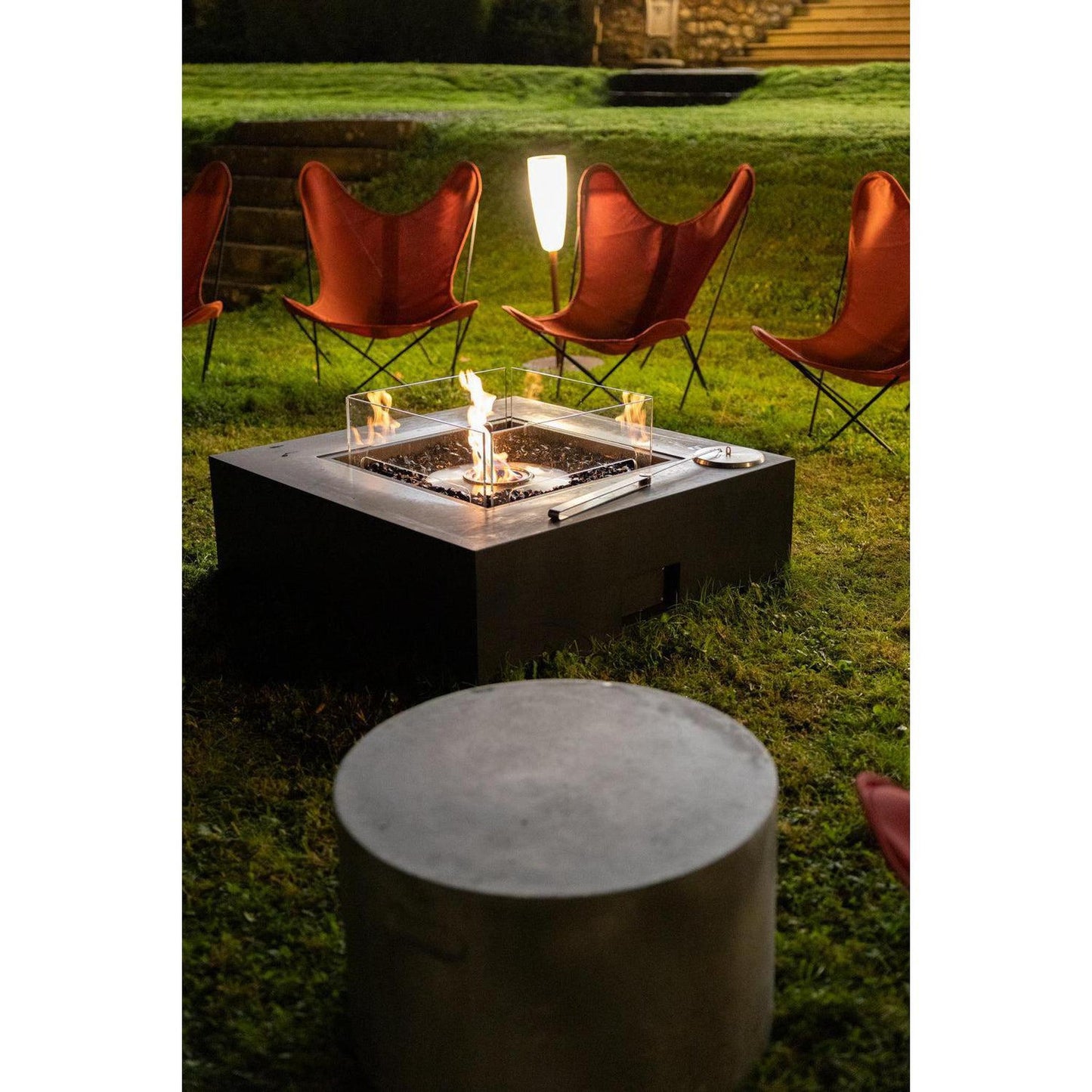 EcoSmart Fire 39" Base 40 Fire Pit Table with Ethanol Burner by Mad Design Group