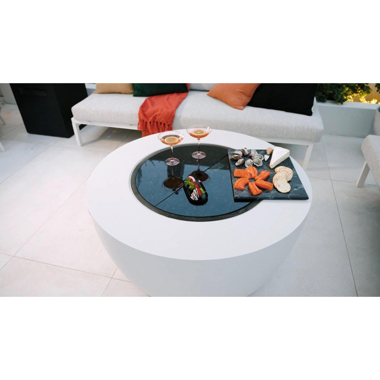 EcoSmart Fire 39" POD Fire Pit Bowl with Gas LP/NG Burner by Mad Design Group