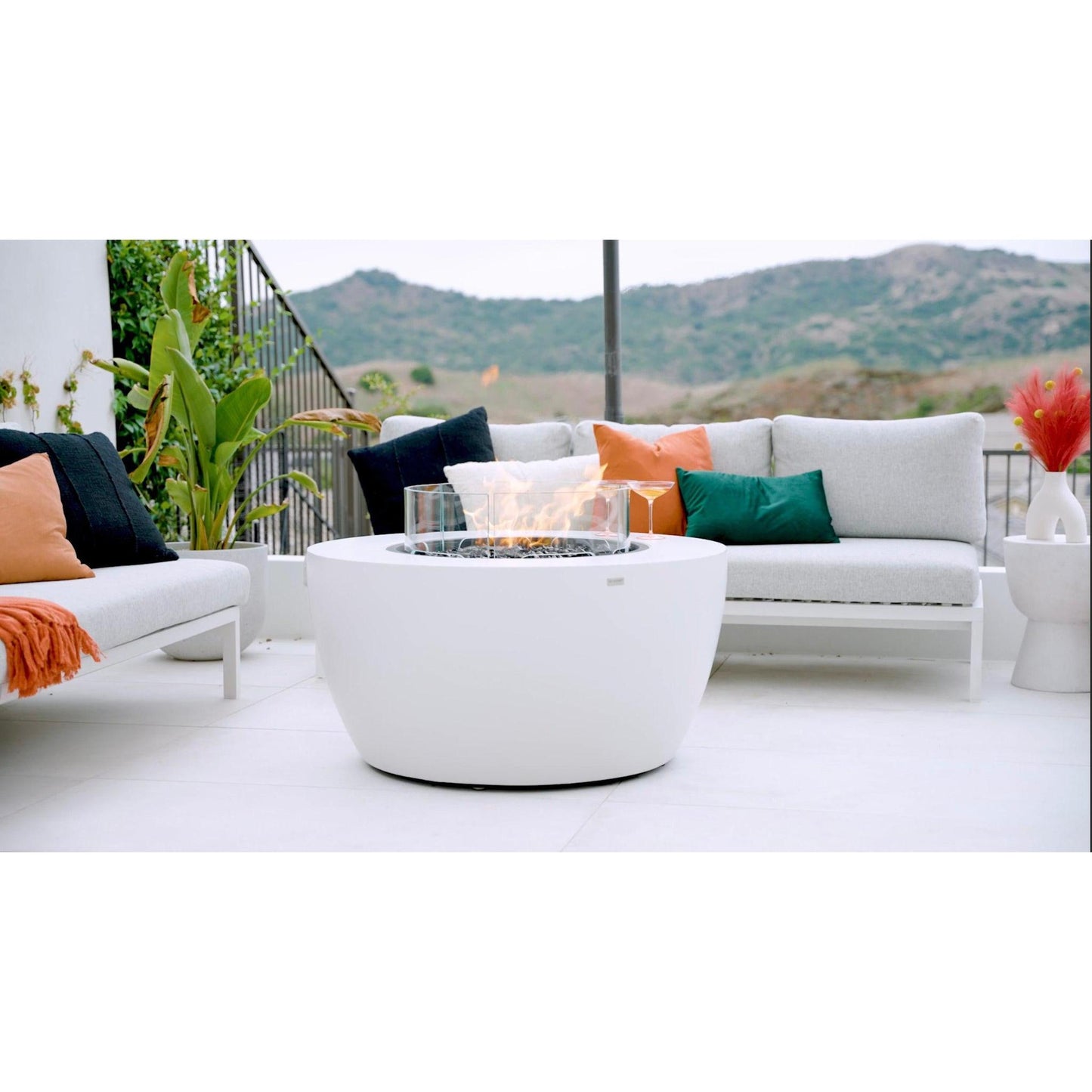 EcoSmart Fire 39" POD Fire Pit Bowl with Gas LP/NG Burner by Mad Design Group