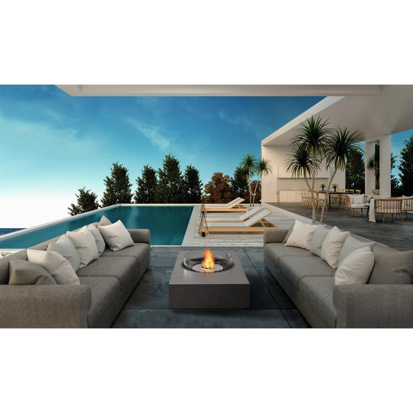 EcoSmart Fire 50" Martini 50 Fire Pit Table with Ethanol Burner by Mad Design Group