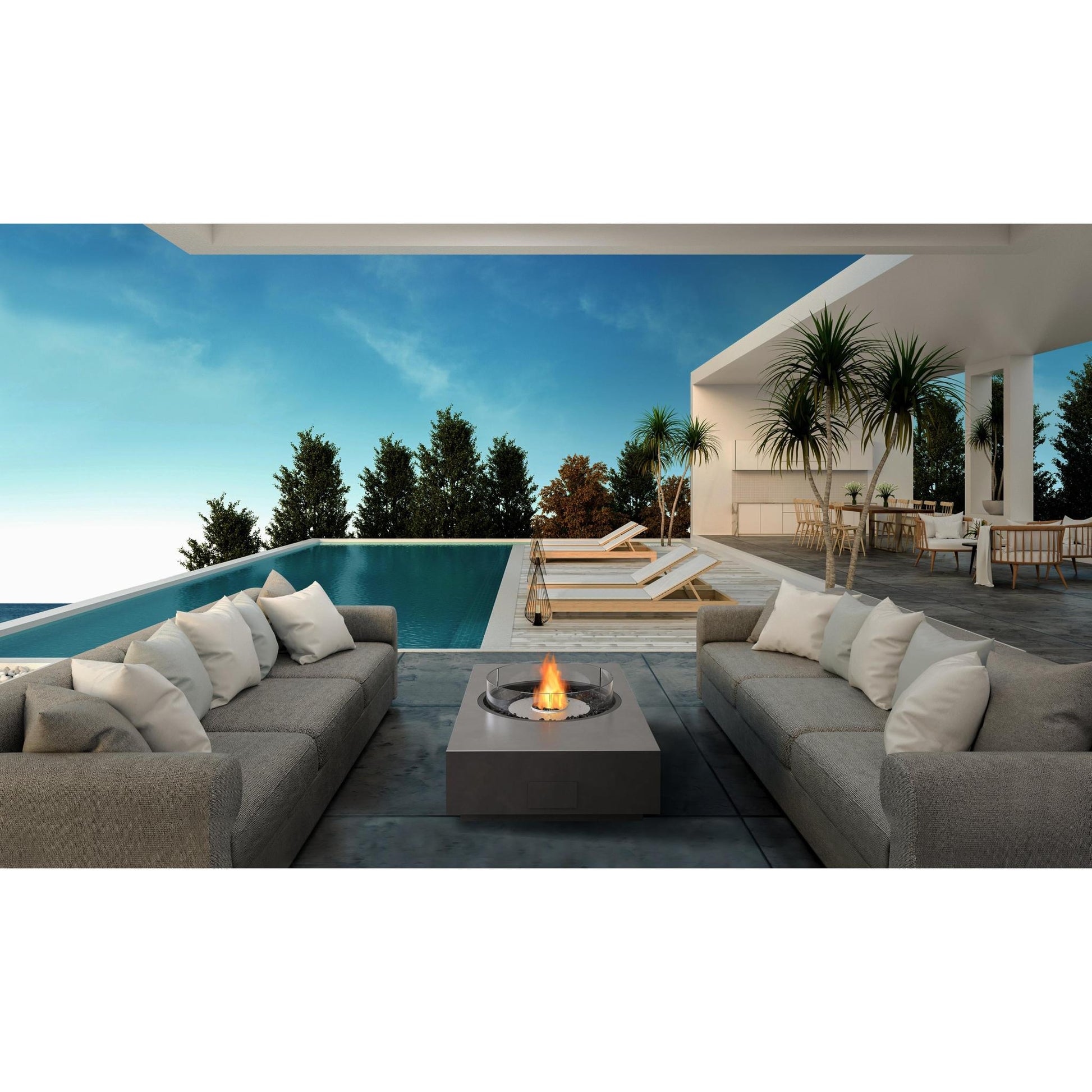 EcoSmart Fire 50" Martini 50 Fire Pit Table with Ethanol Burner by Mad Design Group