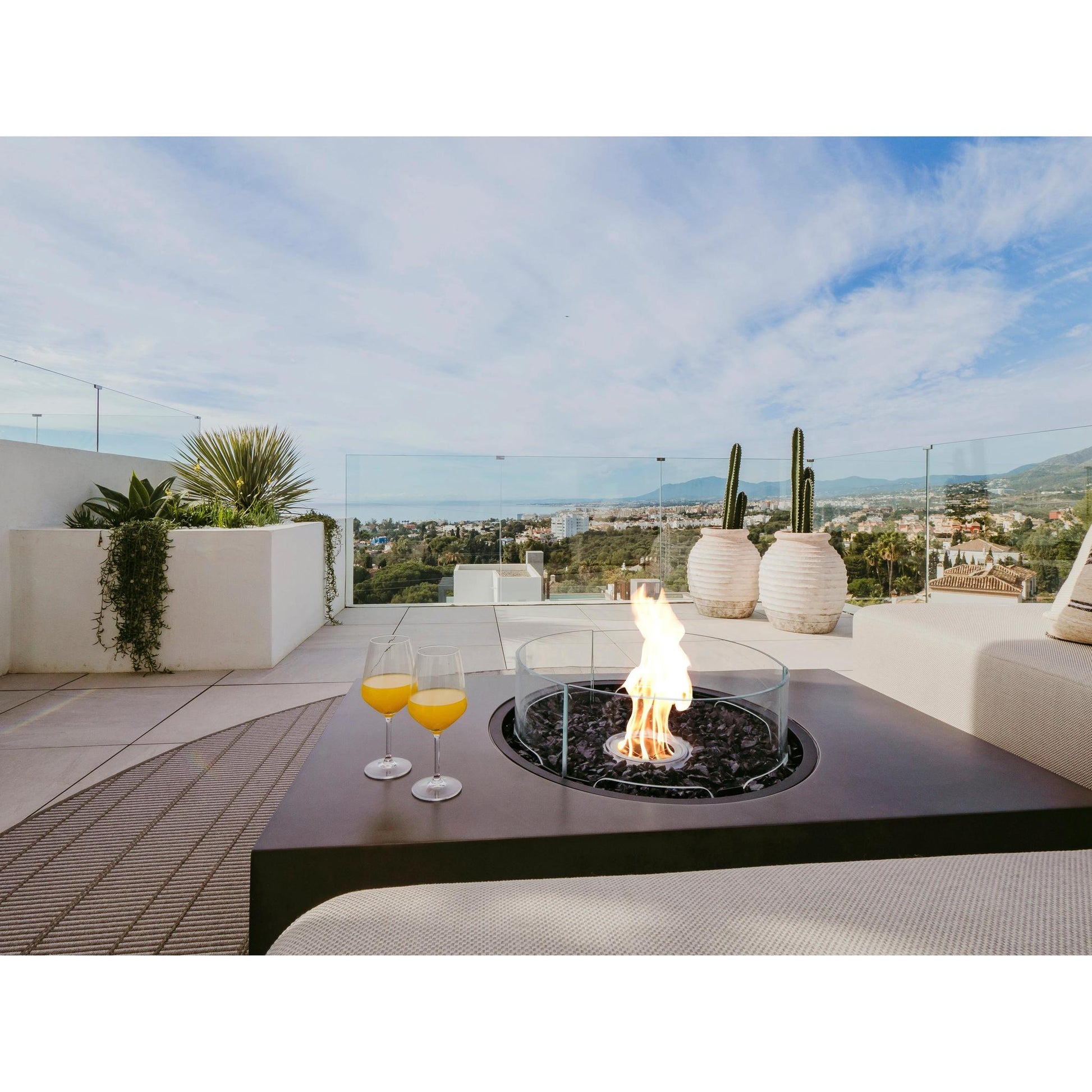 EcoSmart Fire 50" Martini 50 Fire Pit Table with Gas LP/NG Burner by Mad Design Group