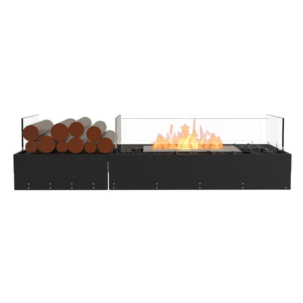 EcoSmart Fire 53" Flex 50BN Bench Ethanol Fireplace Insert with Decorative Box by Mad Design Group