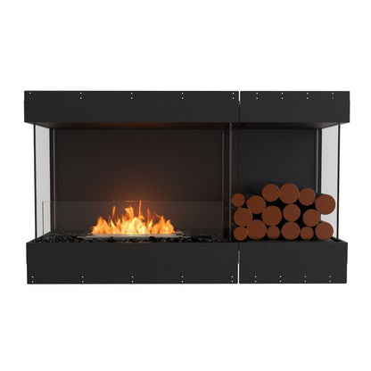 Burner EcoSmart Fire 53" Flex 50BY Bay Ethanol Fireplace Insert with Decorative Box by Mad Design Group