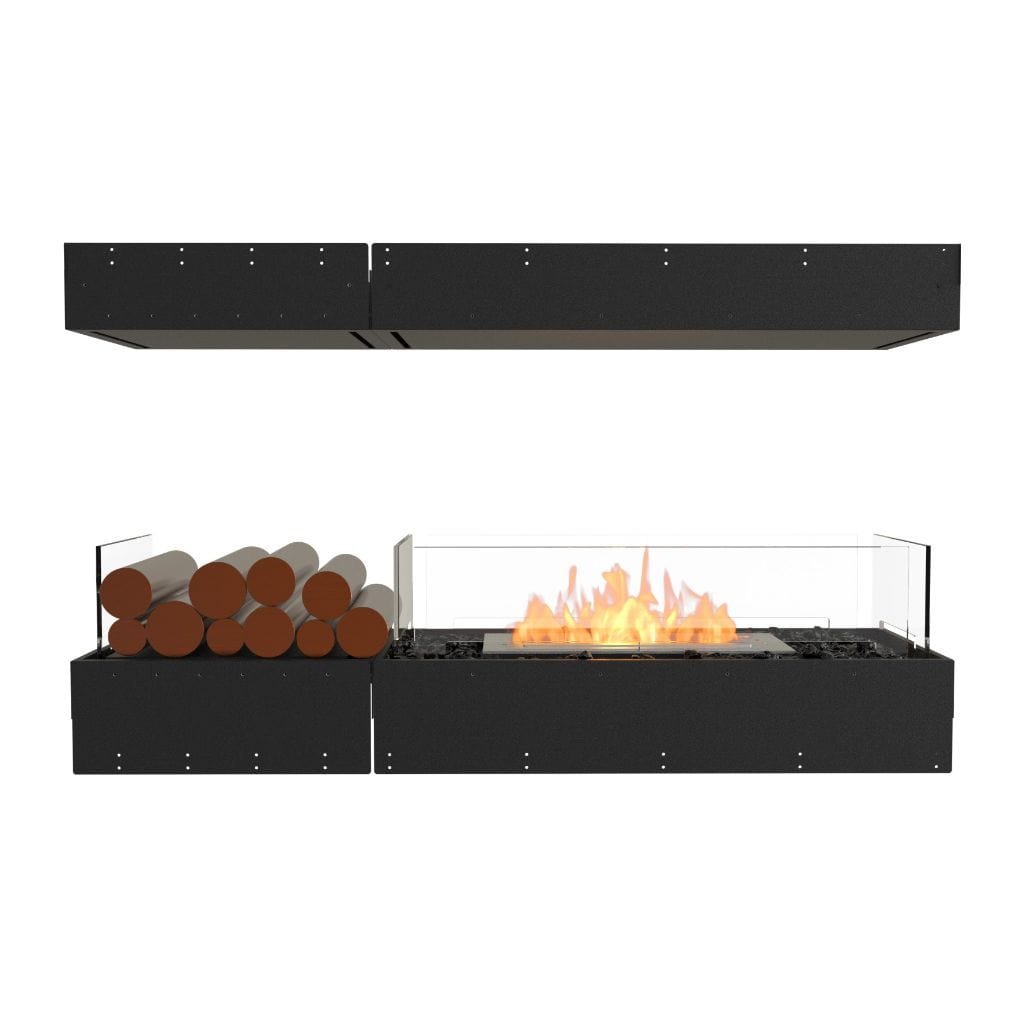 EcoSmart Fire 53" Flex 50IL Island Ethanol Fireplace Insert with Decorative Box by Mad Design Group