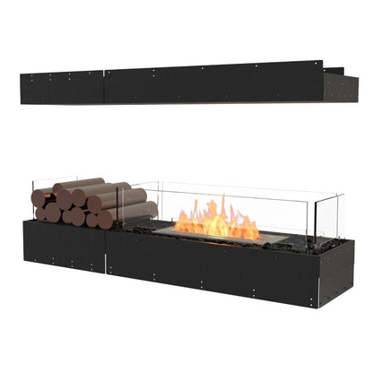 EcoSmart Fire 53" Flex 50IL Island Ethanol Fireplace Insert with Decorative Box by Mad Design Group