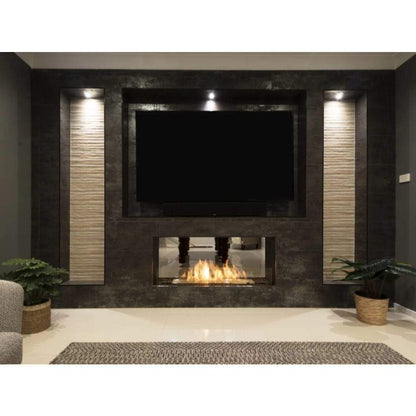 EcoSmart Fire 57" Flex 50DB Double Sided Ethanol Fireplace Insert with Decorative Box by Mad Design Group