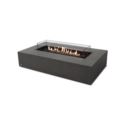 EcoSmart Fire 65" Wharf 65 Fire Pit Table with Gas LP/NG Burner by Mad Design Group