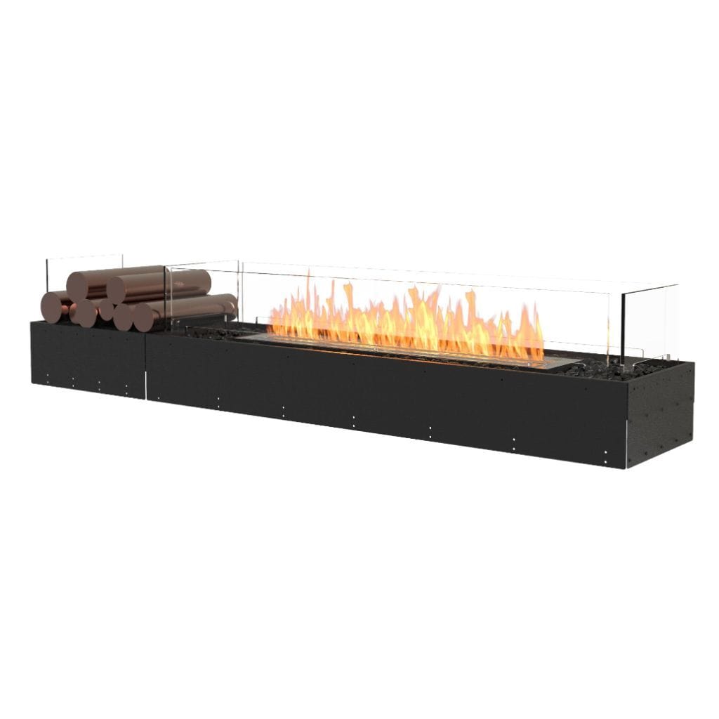 EcoSmart Fire 71" Flex 68BN Bench Fireplace Insert with Decorative Box by Mad Design Group