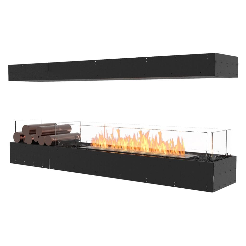 EcoSmart Fire 71" Flex 68IL Island Fireplace Insert with Decorative Box by Mad Design Group