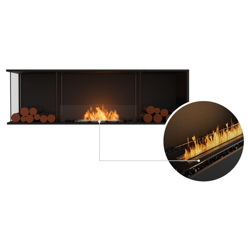 EcoSmart Fire 73" Flex 68LC/68RC Ethanol Fireplace Insert with Decorative Box by Mad Design Group