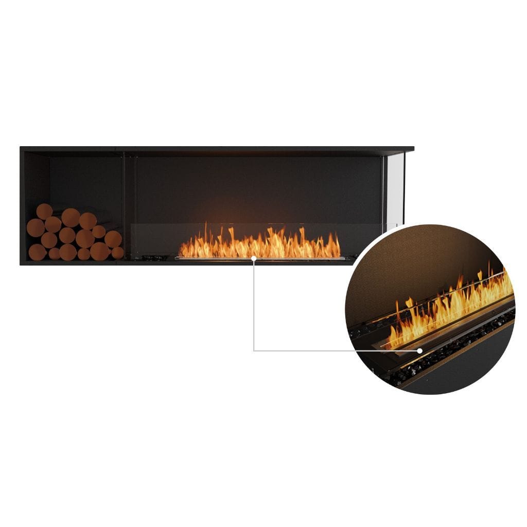 EcoSmart Fire 73" Flex 68LC/68RC Ethanol Fireplace Insert with Decorative Box by Mad Design Group