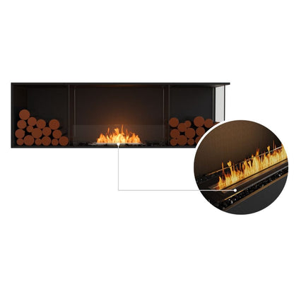 EcoSmart Fire 73" Flex 68LC/68RC Ethanol Fireplace Insert with Decorative Box by Mad Design Group
