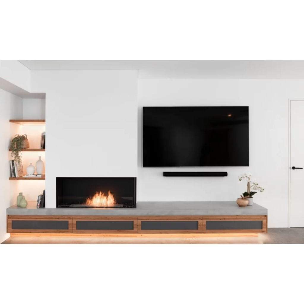 EcoSmart Fire 73" Flex 68LC/68RC Ethanol Fireplace Insert with Decorative Box by Mad Design Group